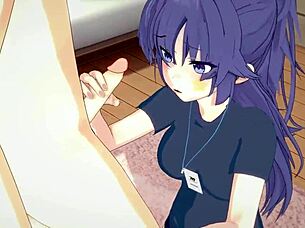 Wanna see Yuuka's thicc thighs in 3D hentai?