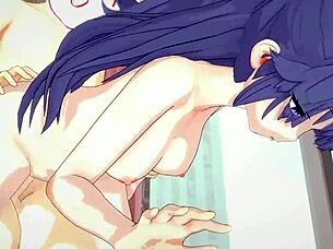 Wanna see Yuuka's thicc thighs in 3D hentai?