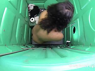 i watch black girl suck white dick in porta potty