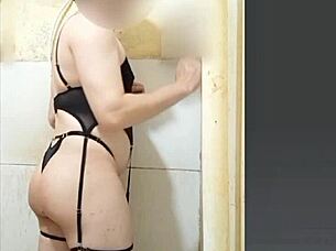 i'm a sexy femboy in lingerie masturbating solo