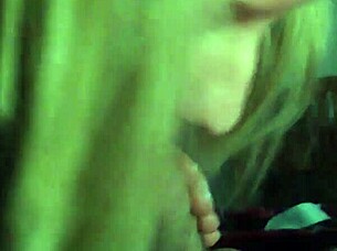 cute blonde 18 year old sucking cock for old man