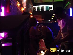 liberal ballad explores couple dynamics with balloon and tanned skin in amateur setting.