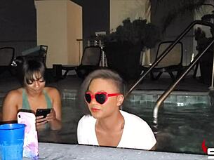 Quarantined Ebony Lesbians Intensely Fuck Each Other's Pussy And Ass