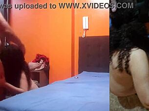 fucking friend's mom in bathroom for creampie