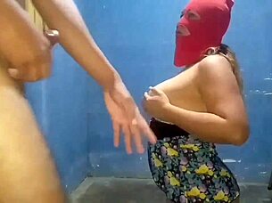 Beautiful Colombian woman desires passionate sex in homemade setting