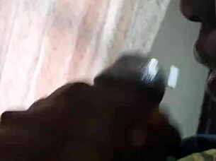 Ebony Amateur Gives Best Blowjob Loving Big Cocks