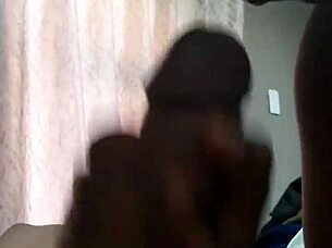 Ebony Amateur Gives Best Blowjob Loving Big Cocks