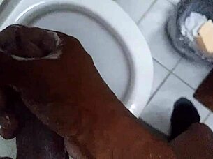 Watch me rub my soapy big black cock