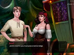 Big tits gypsy and blonde feel excited meeting in the wagon for the first time.