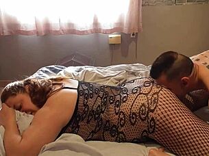 Busty Girlfriend In Lingerie!