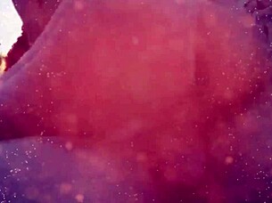 Big tits creampie in the car