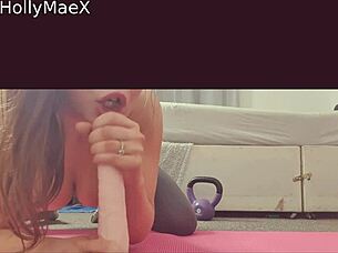 holly works out with anal masturbation and assfucking