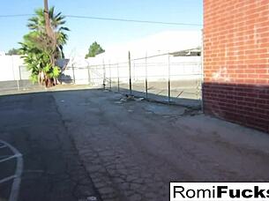 Romi rain and dani engage in lesbian fun under black lights, exploring big tits and pussies