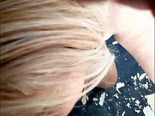 Blonde Helps Painter, Gets Fucked Without Condom