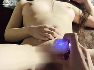 Intimate Japanese Couple's Homemade Video Begging for Creampie. Black-Haired Beauty Craves to Get Pregnant.