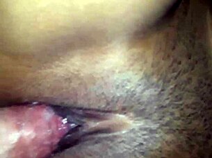 i feel him enter deep into my pussy on the bed edge, creampie in missionary