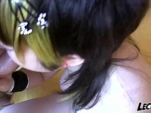 This spanish teen is totally attracted to the cock, sucking it like a pro in this amateur video.