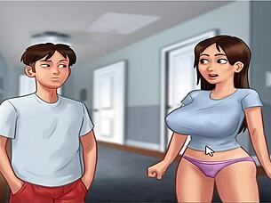 Exploring the uncensored part 1 of Summer Time Saga anime