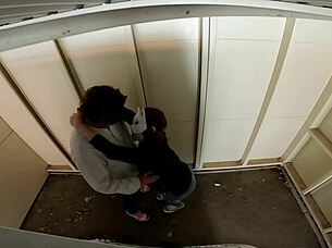 Perverted Asian Wife Blows And Creampies In Garage