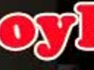 stockinged ladyboy jerks cock while toying with vibrator