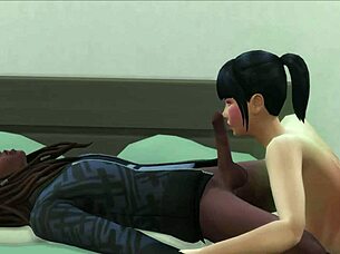 janet returns for more blowjob and handjob on big black cock with dirty talk