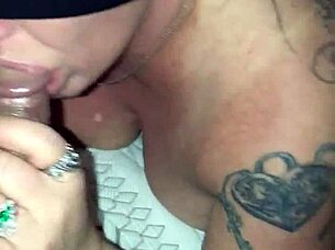 Old man enjoys blindfold sucking