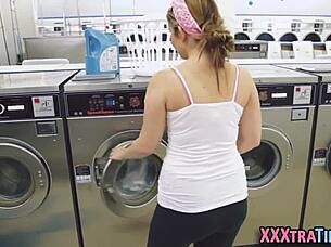 Petite Teen Sucks Big Cock After Fucking.