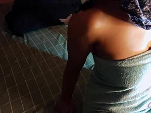 Hot Asian Babe Feels Intense Pleasure Straight From Shower Onto Cock