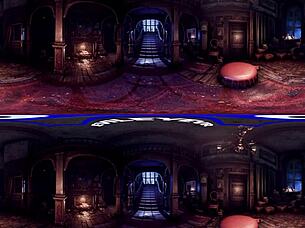 Curly Haired Babe Lacy Channing Sucks Monster Cock In Victorian Mansion!