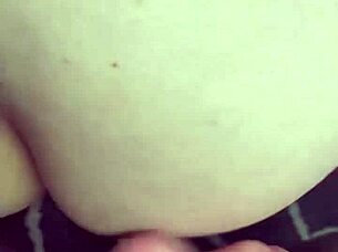 Adorable Amateur Blowing Cum All Over That Wet Pussy And Ass