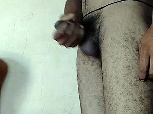 Hairy Indian Gay Man In Action