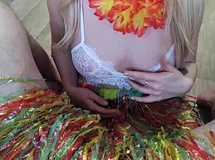 I got a blowjob at the hawaiin party, it was so good!