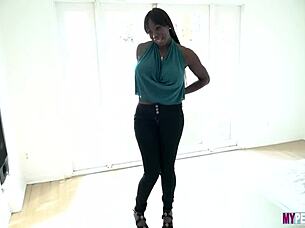 mystique strips in her bedroom and invites her boyfriend for some fun