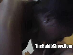 Big Booty Chocolate Brazilian Gets Banged Hard!