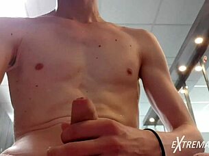 Emotional Solo Handjob In Public Gay Gym Outdoors