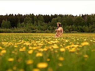 Russian Model Poses In Stunning Fashion Show!