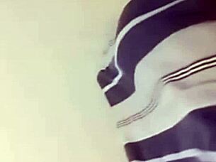 A sexy couple enjoys intimate moments in bed