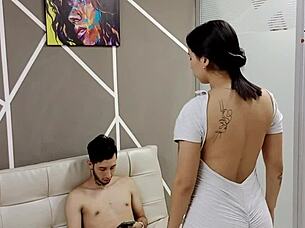 The hot stepsister says, give me that deep throat blowjob after hospital visit