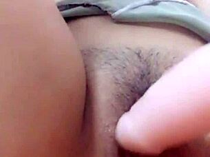 Teen babe masturbates with intense pleasure.