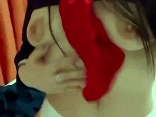 Hot young latina girl waits for her daddy