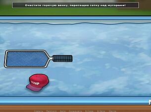 in summertimesaga, teen 18+ milf gets jacuzzi breast massage leading to creampie