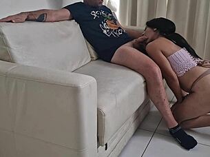 latina big ass on all fours sucking and getting fucked