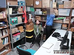 Blowjob while discussing habitual theft with police officer