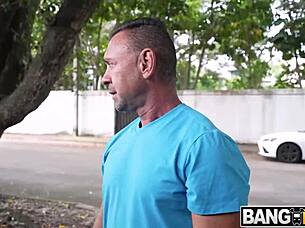 Chloe Amour catches creampie from Peter Fitzwell and Ethan Seeks