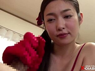 Satin Massage Leads to Ejaculation on Smooth Fabric