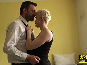 Busty Sub Anally Pounded!