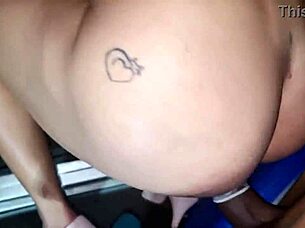 russian guy fucks ass in parking lot with joao?