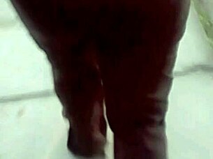 Latina Culona Gets Groped And Cumshot From Behind In Voyeur Scene