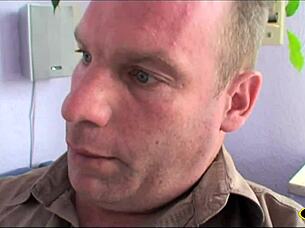 Old man fakes illness to call blonde neighbor for hardcore fucking