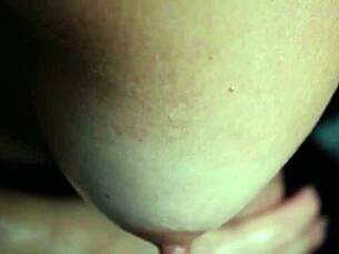 Milf Uses Her Tits To Jerk Him Off, Covering Them With Cum In Amateur Scene